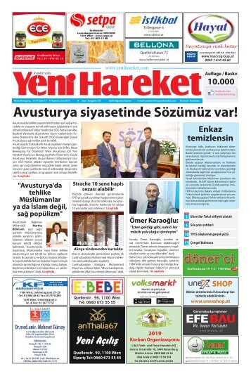 Yeni Hareket Gazetesi Haziran 2019 (Neue Bewegungszeitung Juni 2019)