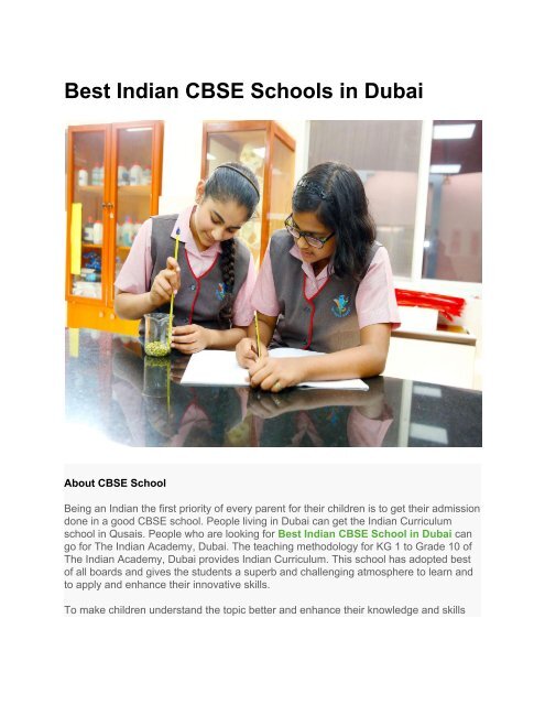best_indian_cbse_schools_in_dubai