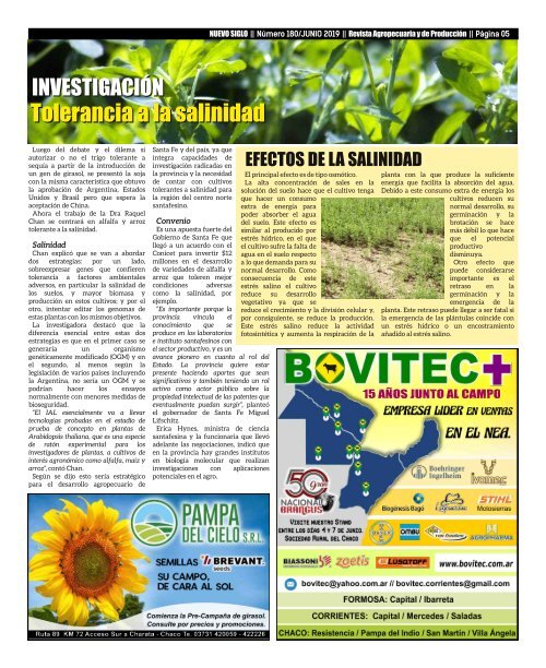 Revista Agropecuaria Nuevo Siglo 180