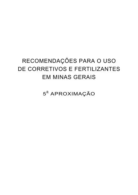 PDF) CALAGEM E ADUBAÇÃO DO ESTADO DO RIO DE JANEIRO