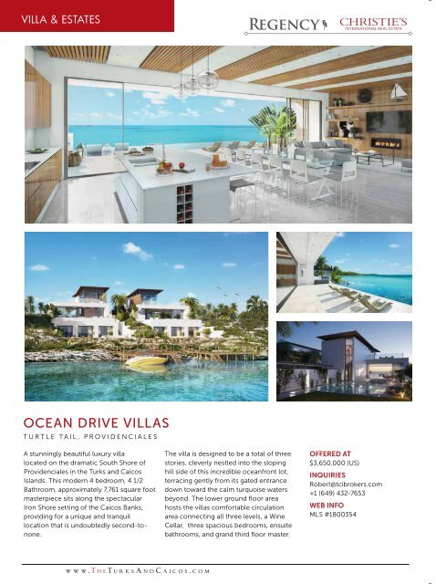 Turks & Caicos Islands Real Estate Summer/Fall 2019