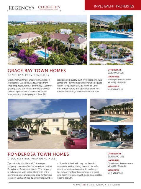 Turks & Caicos Islands Real Estate Summer/Fall 2019