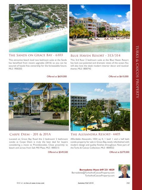 Turks & Caicos Islands Real Estate Summer/Fall 2019