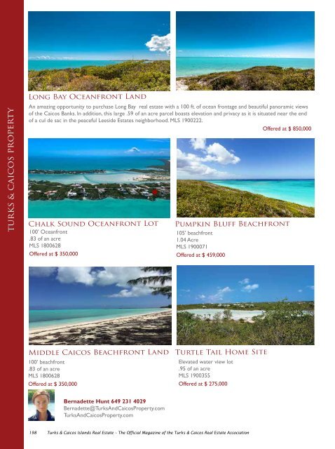 Turks & Caicos Islands Real Estate Summer/Fall 2019