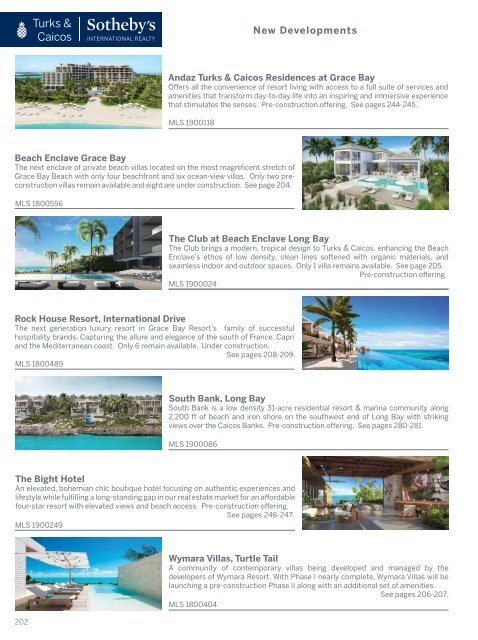 Turks & Caicos Islands Real Estate Summer/Fall 2019