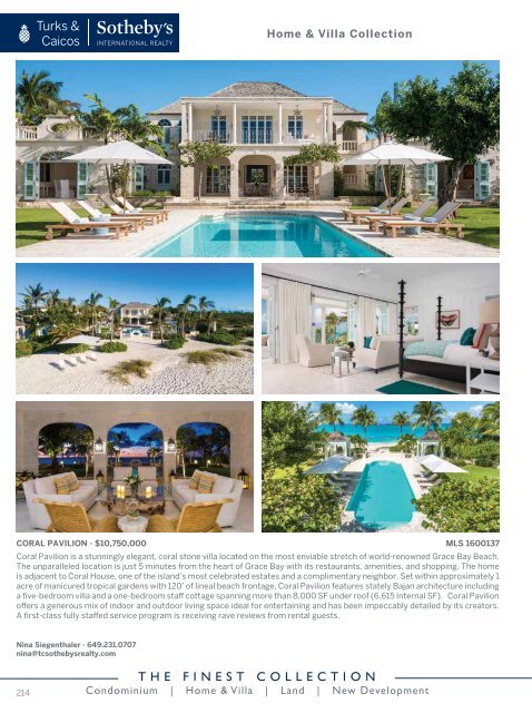 Turks & Caicos Islands Real Estate Summer/Fall 2019