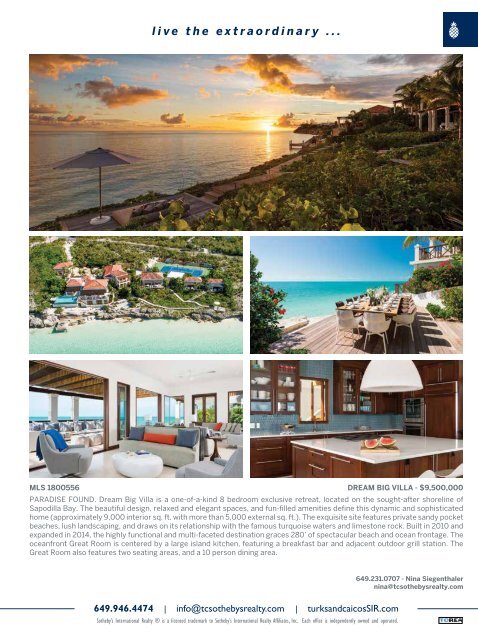 Turks & Caicos Islands Real Estate Summer/Fall 2019