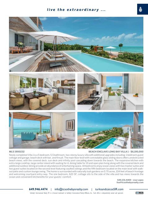 Turks & Caicos Islands Real Estate Summer/Fall 2019