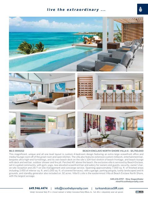 Turks & Caicos Islands Real Estate Summer/Fall 2019