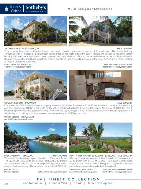 Turks & Caicos Islands Real Estate Summer/Fall 2019