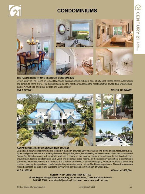 Turks & Caicos Islands Real Estate Summer/Fall 2019