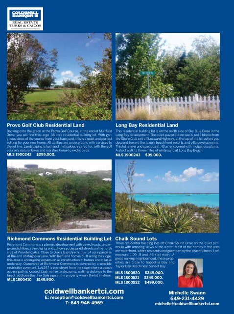 Turks & Caicos Islands Real Estate Summer/Fall 2019