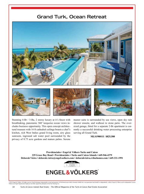 Turks & Caicos Islands Real Estate Summer/Fall 2019