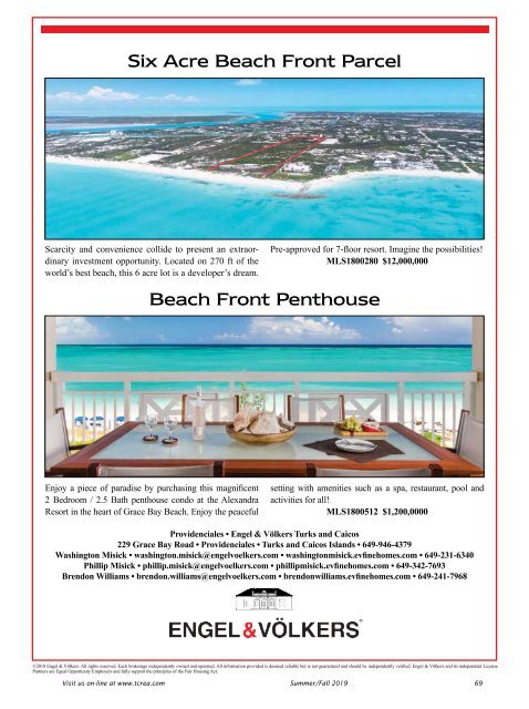 Turks & Caicos Islands Real Estate Summer/Fall 2019