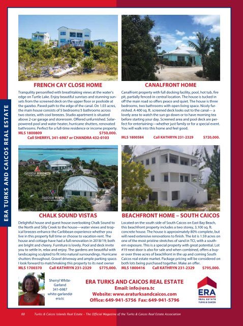 Turks & Caicos Islands Real Estate Summer/Fall 2019