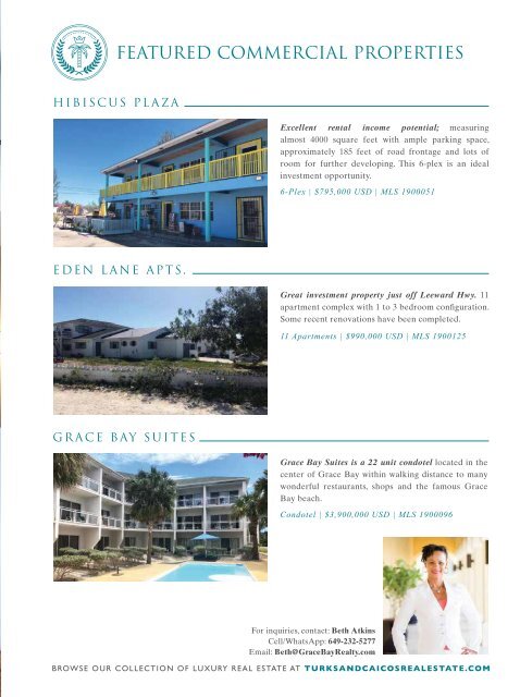 Turks & Caicos Islands Real Estate Summer/Fall 2019