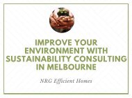 Improve Your Environment with Sustainability Consulting in Melbourne