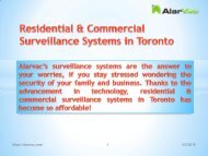 Residential and Commercial Surveillance Systems in Toronto