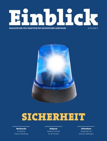 CDU-Magazin Einblick (Ausgabe 8) - Thema: Sicherheit