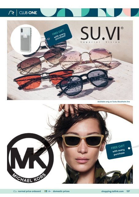 **Helsinki/Turu-Stockholm, July-August 2019 Midsummer Shopping Silja Line