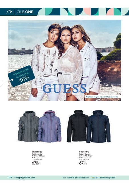 **Helsinki/Turu-Stockholm, July-August 2019 Midsummer Shopping Silja Line