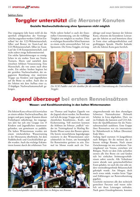 Sportclub Aktuell - Ausgabe Mai 2019