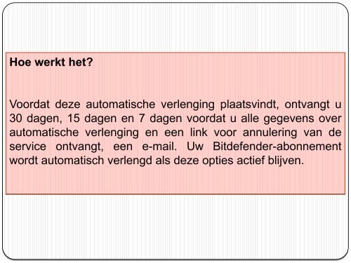 Hoe automatische verlenging op Bitdefender activeren