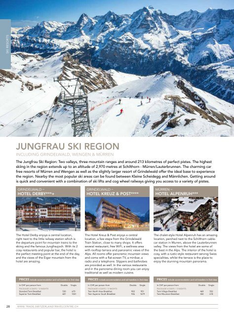 Switzerland Travel Centre Winter Brochure