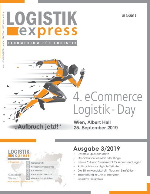 Logistik Express Fachzeitschrift 2019 Journal 3 - 