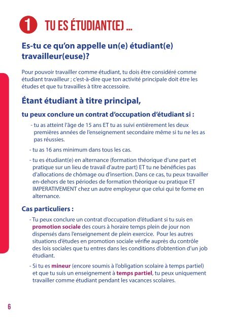 Brochure Jobs étudiants édition 2019-2020