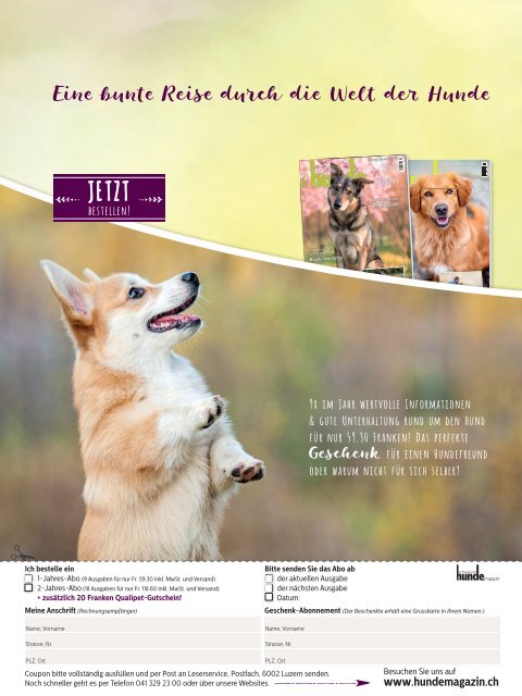 Schweizer Hunde Magazin 5/19