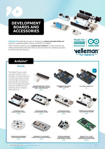 Velleman for Makers - Development Boards & Accessories