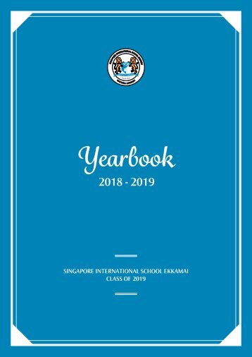 Yearbook AY 2018-2019 (Ekkamai campus)