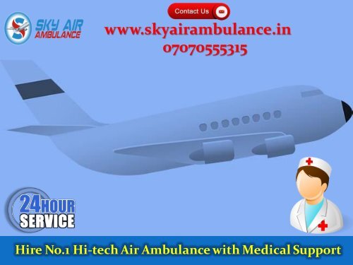 Select Unparallel Emergency Air Ambulance Service in Jabalpur