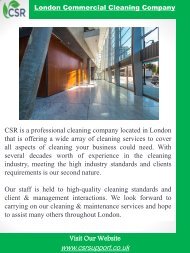 London Commercial Cleaning Company