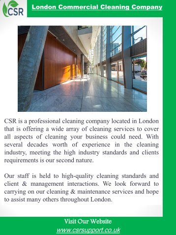 London Commercial Cleaning Company