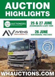 WH June Highlights - Aveng Grinaker-LTA & WH Monthly Auctions