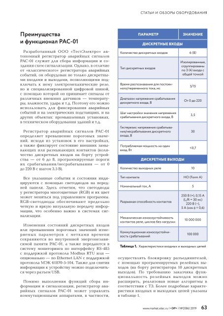 Журнал «Электротехнический рынок» №2, март-апрель 2019 г.