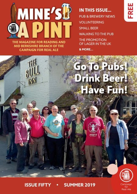 Mine's a Pint - Summer 2019