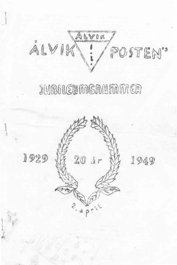 ÅlvikPosten_Nr4_1949