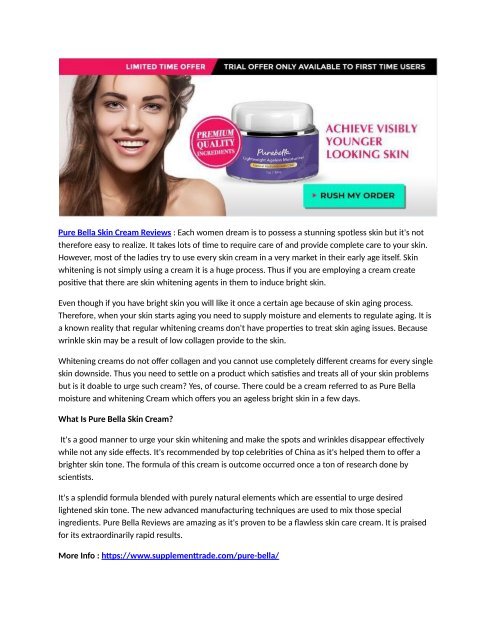 bella skin whitening cream