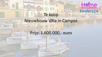 Te koop mooie en moderne villa tussen de zee en Campos met een zwembad (VIL0005)