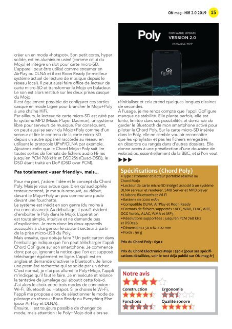 ON mag : Guide Hifi 2.0 2019