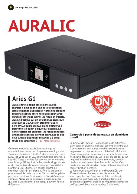 ON mag : Guide Hifi 2.0 2019