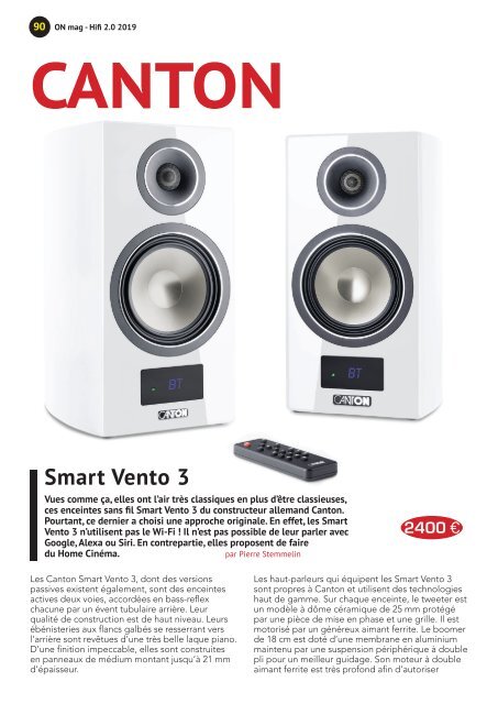 ON mag : Guide Hifi 2.0 2019