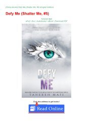 BOOK NOW (Defy Me (Shatter Me, #5))