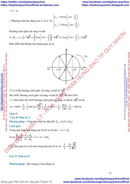 1300 câu hỏi trắc nghiệm Vật Lý 12 chọn lọc theo mức độ (NB - TH - VD - VDC) (Có lời giải chi tiết)