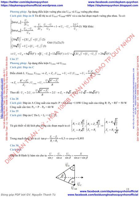 1300 câu hỏi trắc nghiệm Vật Lý 12 chọn lọc theo mức độ (NB - TH - VD - VDC) (Có lời giải chi tiết)