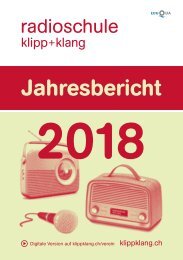 Jahresbericht 2018 – Radioschule klipp+klang