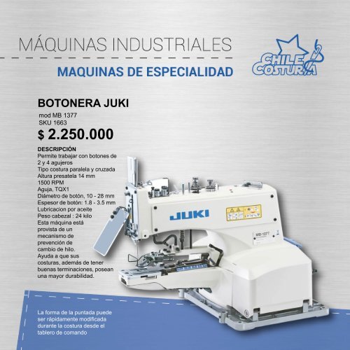 Catalogo Industrial Chilecostura